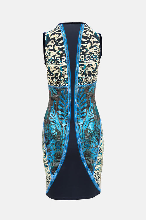 Roberto Cavalli Patterned Sleeveless Dress