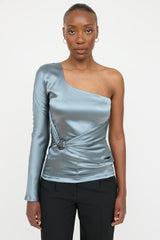Roberto Cavalli Silk Asymmetrical Top