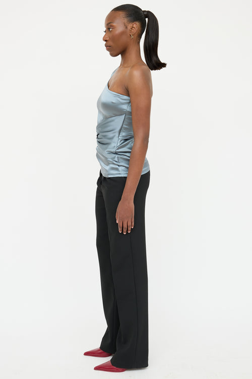 Roberto Cavalli Silk Asymmetrical Top