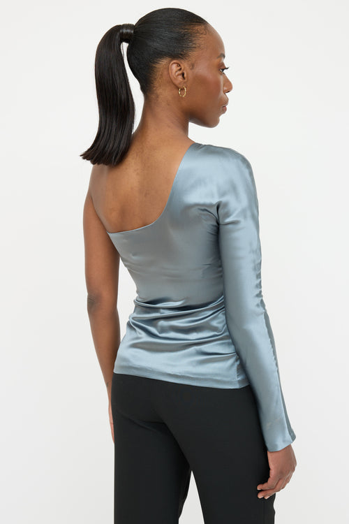 Roberto Cavalli Silk Asymmetrical Top