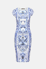 Roberto Cavalli Patterned Short Sleeve Dress