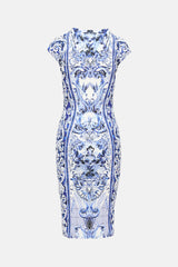 Roberto Cavalli Patterned Short Sleeve Dress