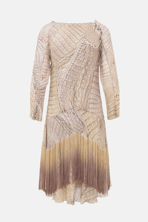 Roberto Cavalli SS 2011 Silk Printed Dress