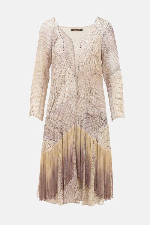 Roberto Cavalli SS 2011 Silk Printed Dress