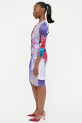 Roberto Cavalli Printed Floral Dress