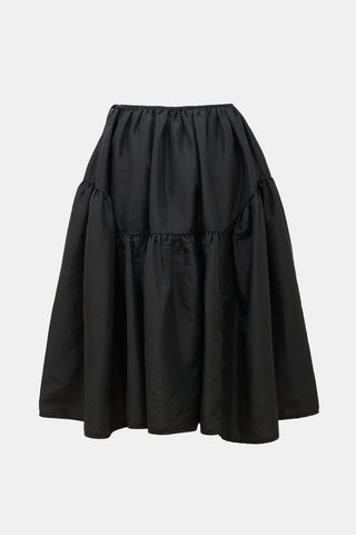 Cecilie Bahnsen Nylon Panelled Midi Skirt