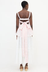 Cecilie Bahnsen Cloque Tie Top