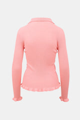 Cecilie Bahnsen Merino Wool Ribbed Knit Sweater