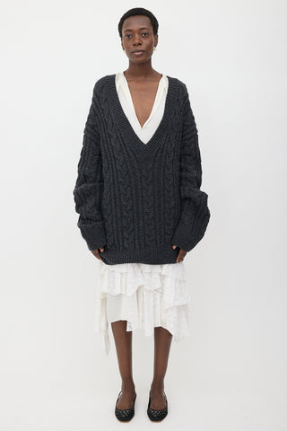 Cecilie Bahnsen Oversized Merino Wool Sweater