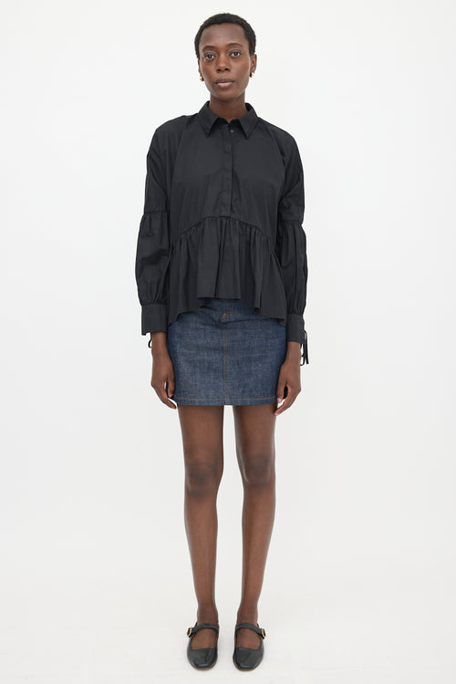 Cecilie Bahnsen Poplin Ruffled Shirt