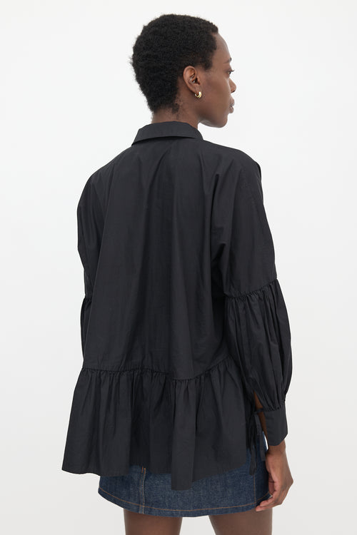 Cecilie Bahnsen Poplin Ruffled Shirt