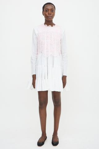 Cecilie Bahnsen Sheer Flower Blake Top
