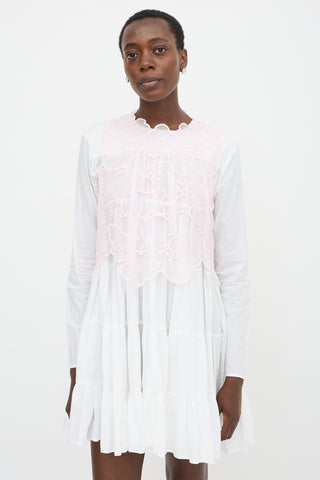 Cecilie Bahnsen Sheer Flower Blake Top