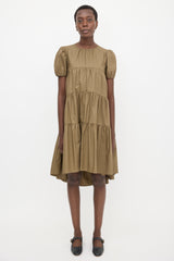 Cecilie Bahnsen Tiered Puff Sleeve Dress