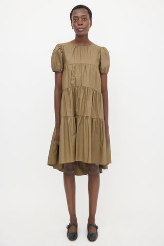 Cecilie Bahnsen Tiered Puff Sleeve Dress