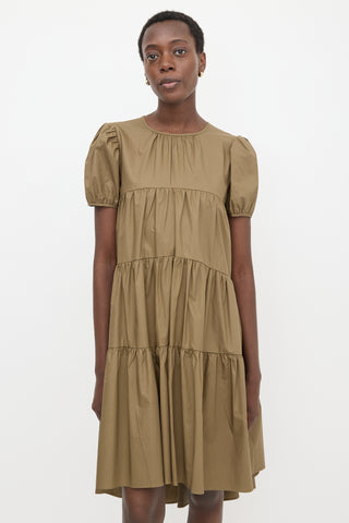 Cecilie Bahnsen Tiered Puff Sleeve Dress