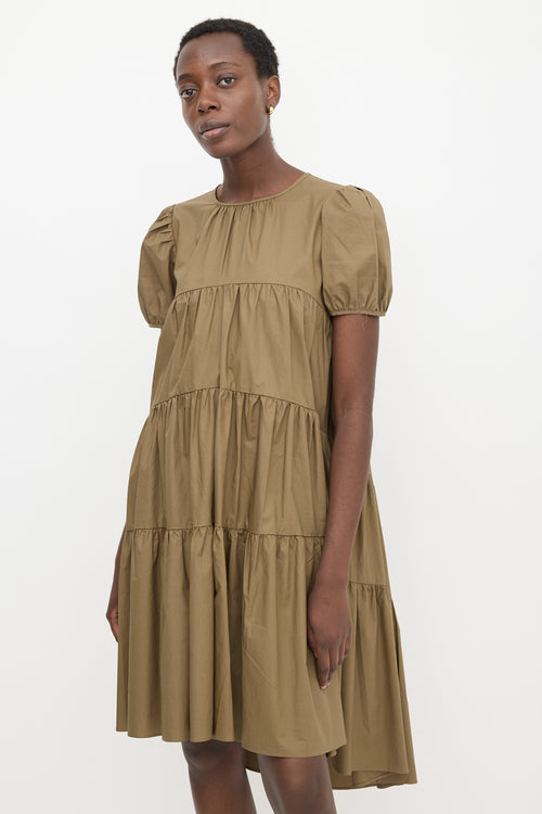 Cecilie Bahnsen Tiered Puff Sleeve Dress