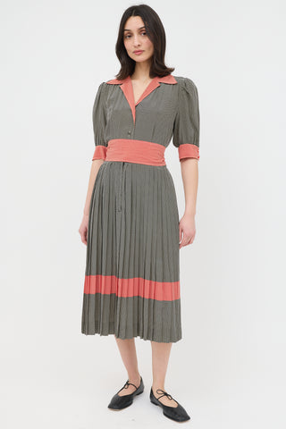 Celine 1980s Polka Dot Dress
