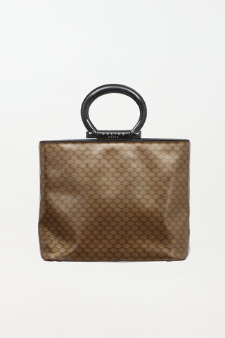 Celine 1998 Vinyl Monogram Macadam Tote Bag