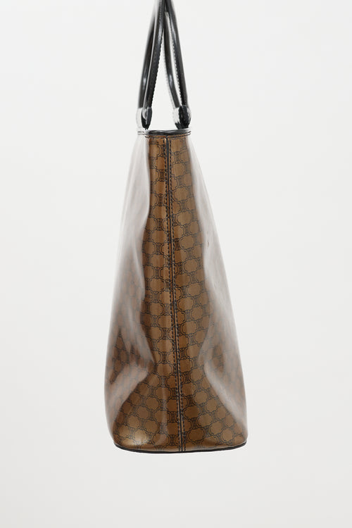 Celine 1998 Vinyl Monogram Macadam Tote Bag