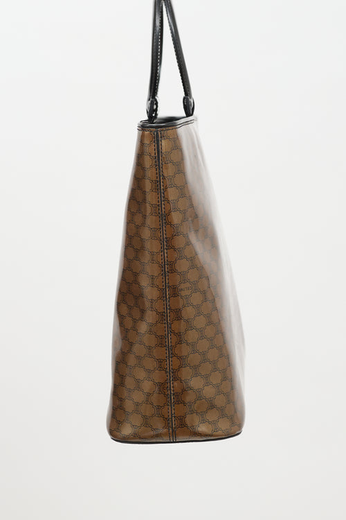 Celine 1998 Vinyl Monogram Macadam Tote Bag