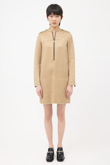 Celine 2000s Silk & Wool Printed Dress