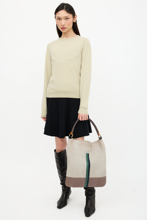 Celine 2010 Leather Racer Stripe Bag