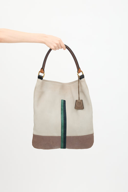 Celine 2010 Leather Racer Stripe Bag