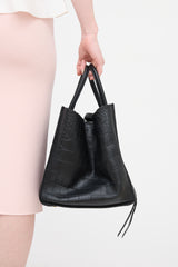 Celine 2011 Embossed Leather Medium Phantom Luggage Bag