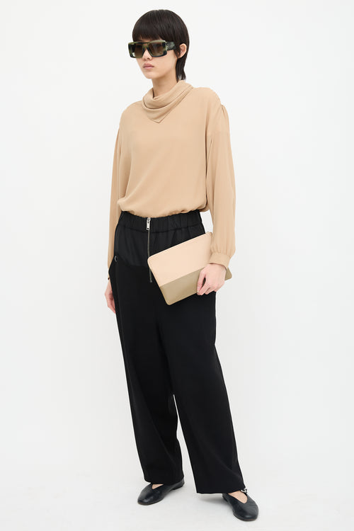 Celine 2012 Leather Two Tone Clutch Bag