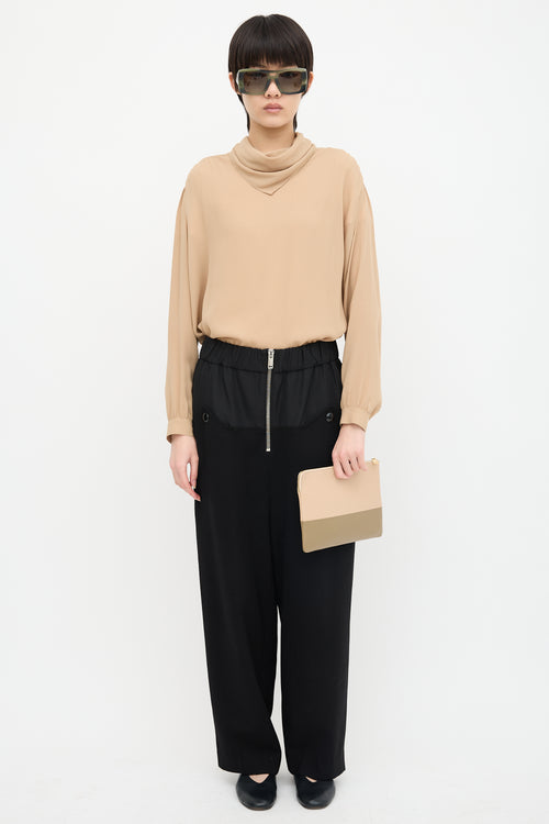 Celine 2012 Leather Two Tone Clutch Bag