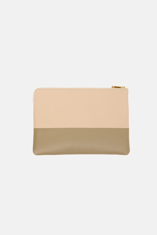 Celine 2012 Leather Two Tone Clutch Bag