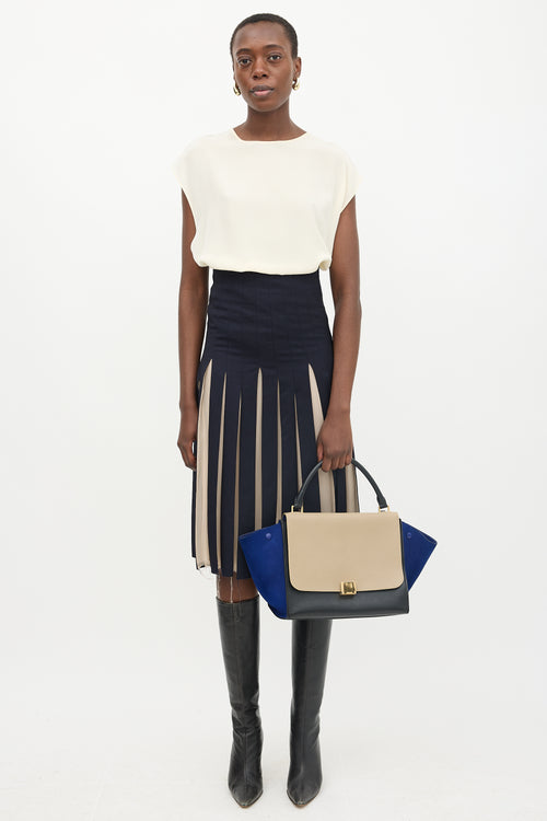 Celine 2013 Leather Medium Trapeze Bag