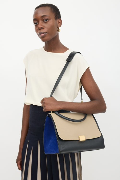 Celine 2013 Leather Medium Trapeze Bag