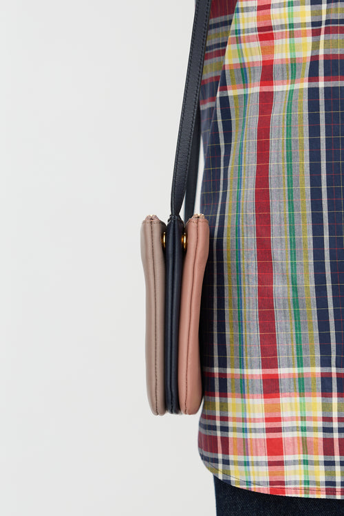 2015 Leather Trio Crossbody Bag