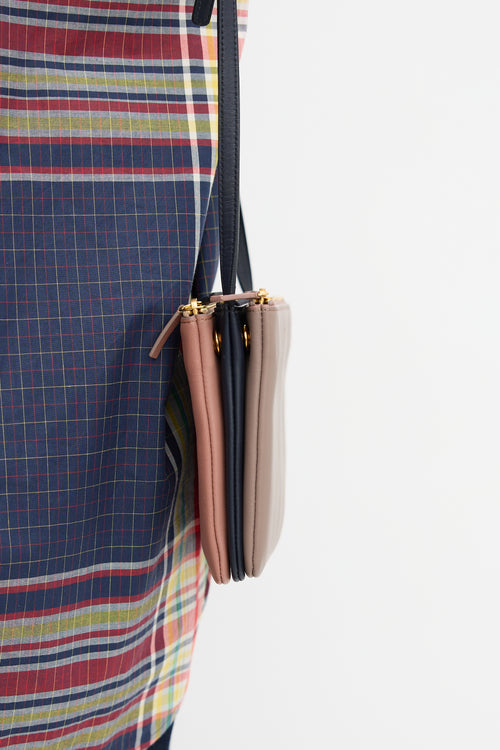 2015 Leather Trio Crossbody Bag