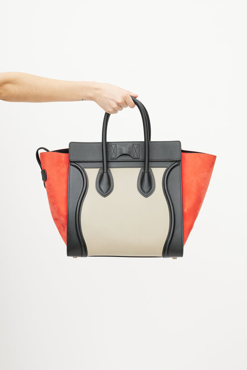 Celine 2015 Multicolour Mini Luggage Tote Bag