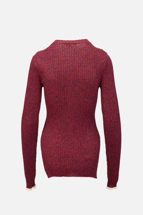 Celine 2015 Ribbed Knit Top