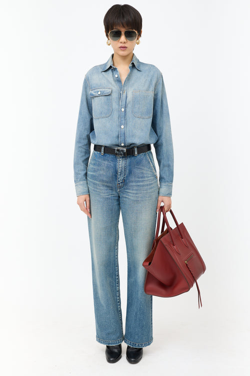 2016 Leather Medium Phantom Luggage Bag