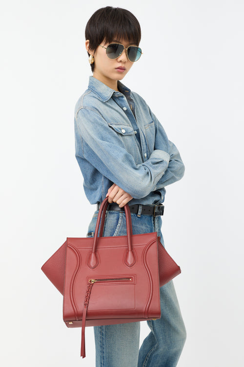 2016 Leather Medium Phantom Luggage Bag