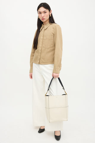 Celine 2016 Leather Sangle Seau Bucket Bag