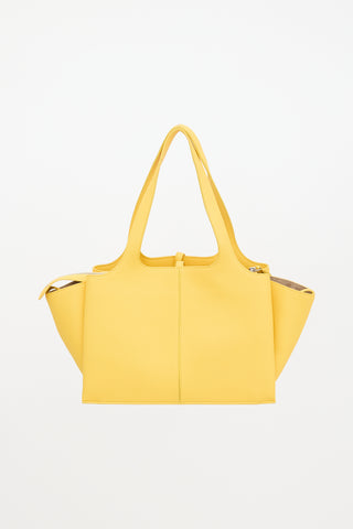 Celine 2016 Leather Small Trifold Tote Bag
