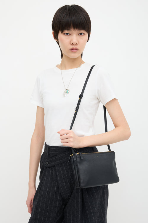 Celine 2016 Leather Small Trio Bag