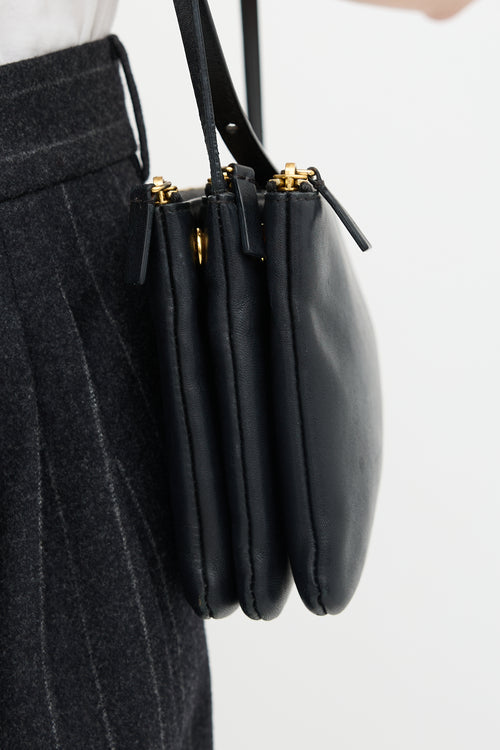 Celine 2016 Leather Small Trio Bag