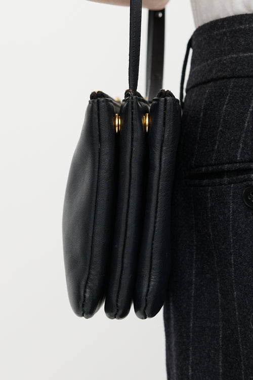 Celine 2016 Leather Small Trio Bag