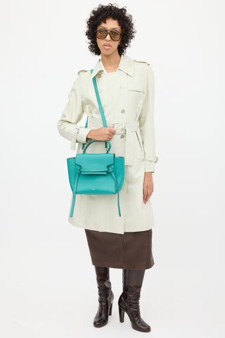 Celine 2017 Green Leather Micro Belt Bag