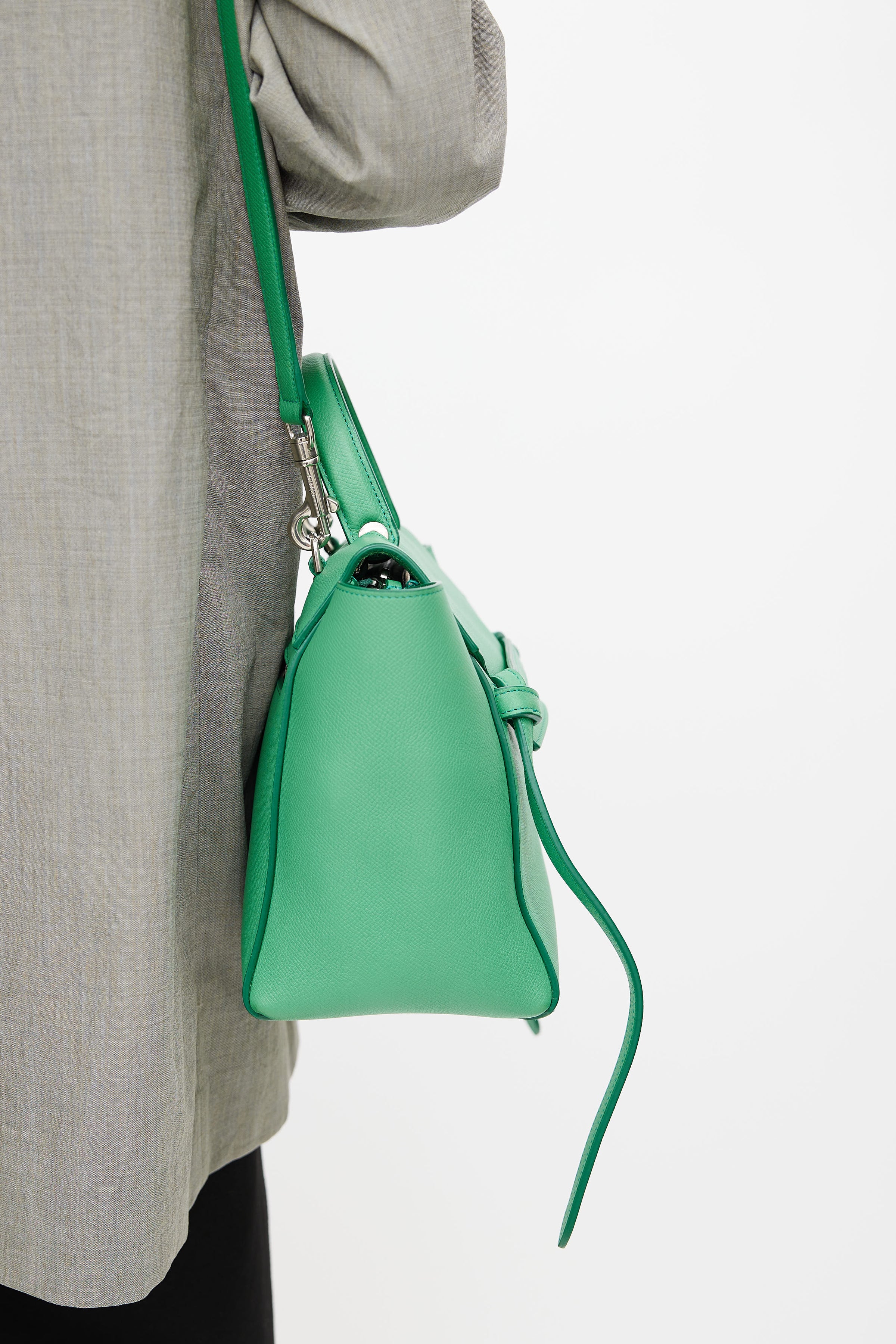 Celine // Green Leather Mini Belt Bag – VSP Consignment