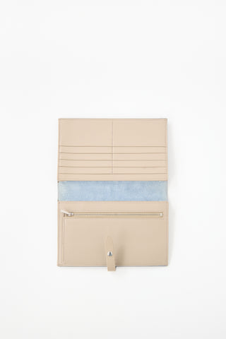 Celine 2018 Leather Large Strap Wallet