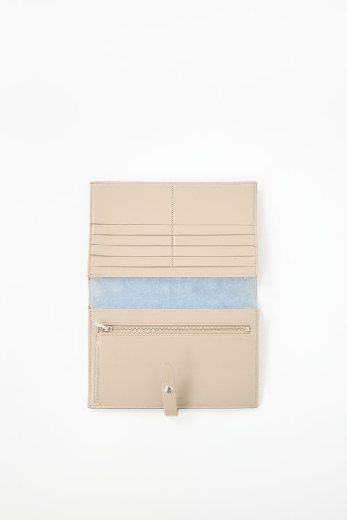 Celine 2018 Leather Large Strap Wallet