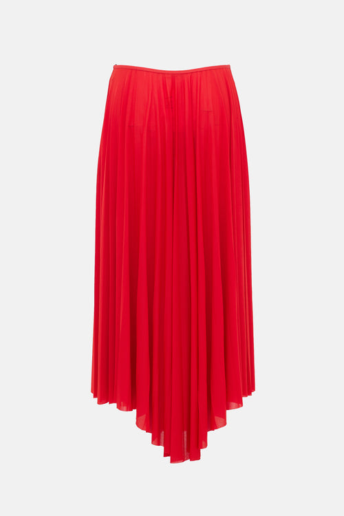 Celine C. 2017 Jersey Pleated Maxi Skirt